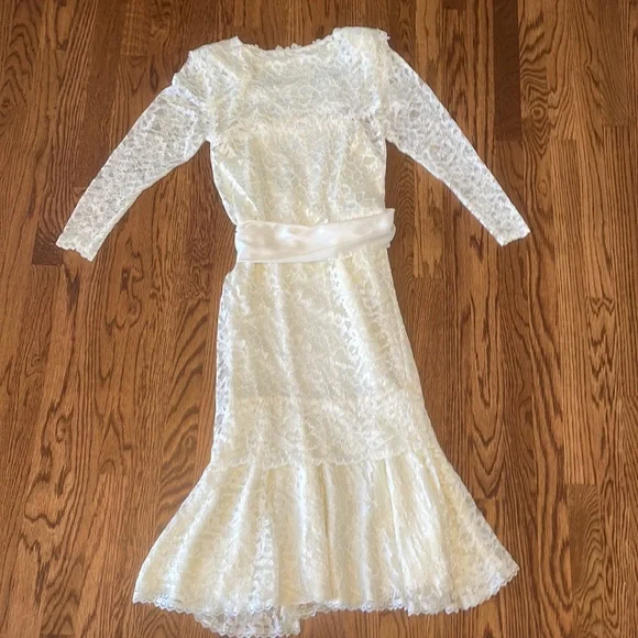 🤍Jessica McClintock Lacy Dress🤍 - Picture 9 of 13